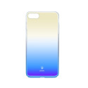 Луксозен калъф/кейс Baseus Glaze за iPhone 8 Plus, Твърд, Син, Baseus